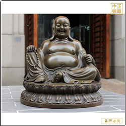 鑄銅大型彌勒佛雕塑供應