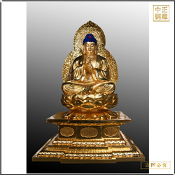 訂購貼金釋迦牟尼佛銅像